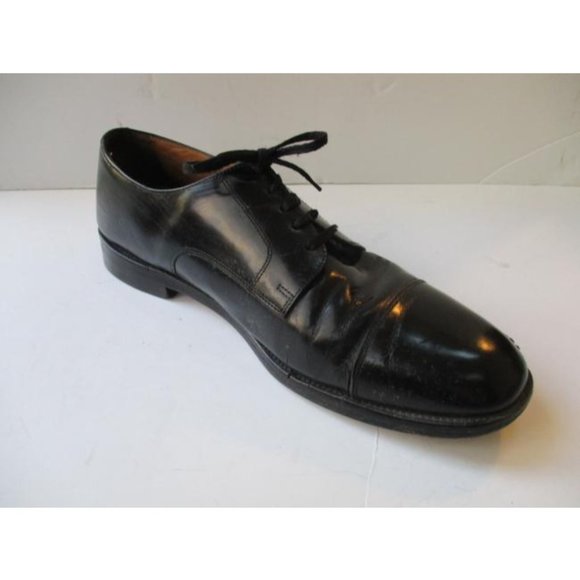 SALE*Johnston and Murphy Classic Black Dress Lace-Up - Picture 1 of 7